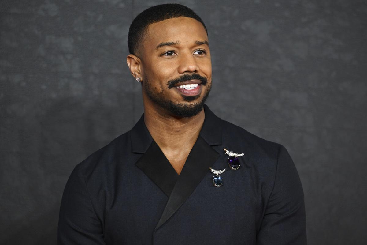 Michael B. Jordan Wears Diamond Brooch to Tiffany & Co. Opening – Robb  Report