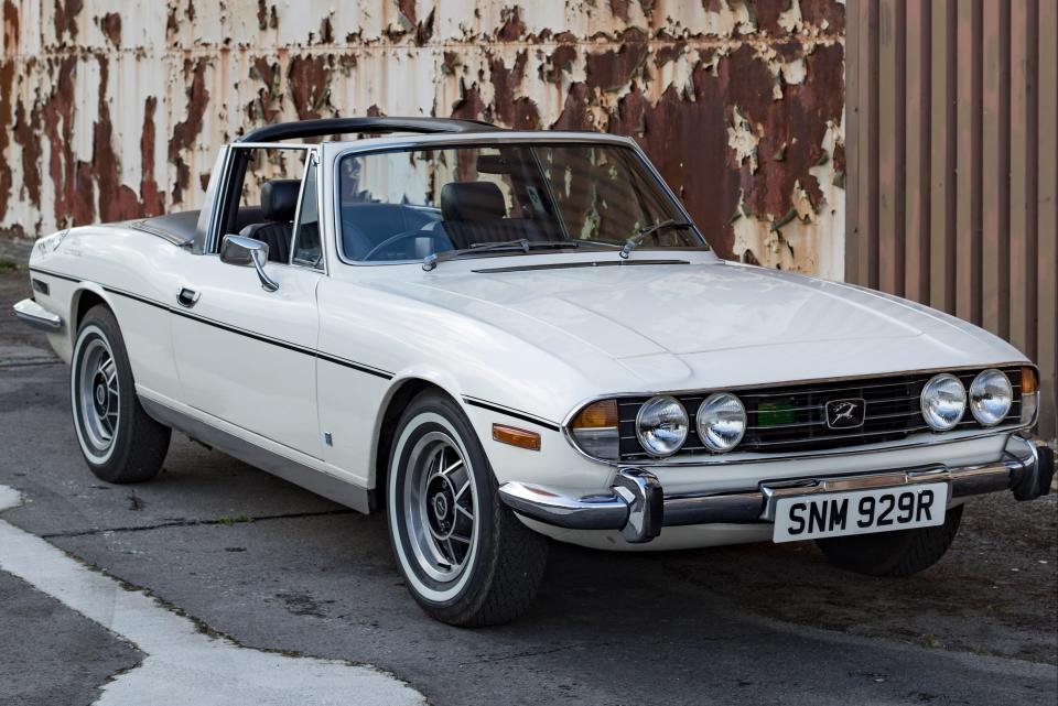 A converted Triumph Stag (London Classic Car Show)