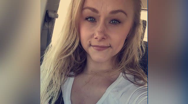 A young woman, who has been missing for more than a week, shared a Snapchat selfie saying she was getting ready for a date - but has not been seen again. Picture: Supplied