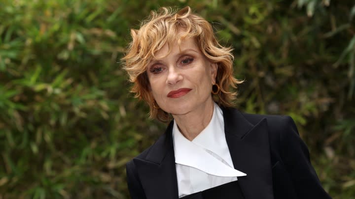 Isabelle Huppert with a shaggy bob