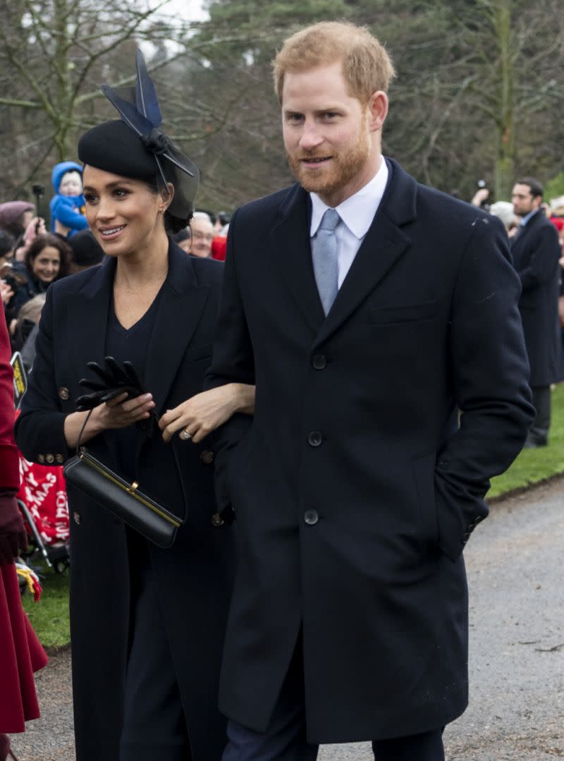 Harry has taken up exercise and even joins in on Meghan’s daily yoga sessions. [Photo: Getty]