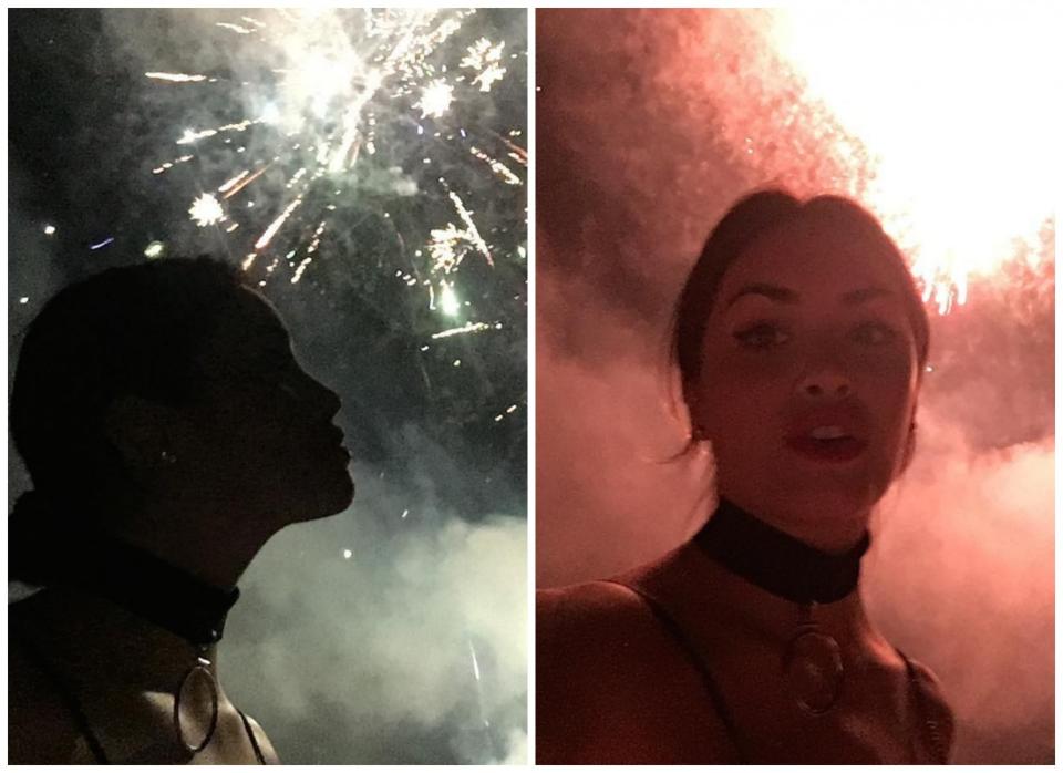 <p>"No te tenemos miedo, 2017. Felicidades", escribió la morocha al compartir una impactante postal en pleno estallido de fuegos artificiales. – Fotos: Instagram.com/laliespositoo </p>