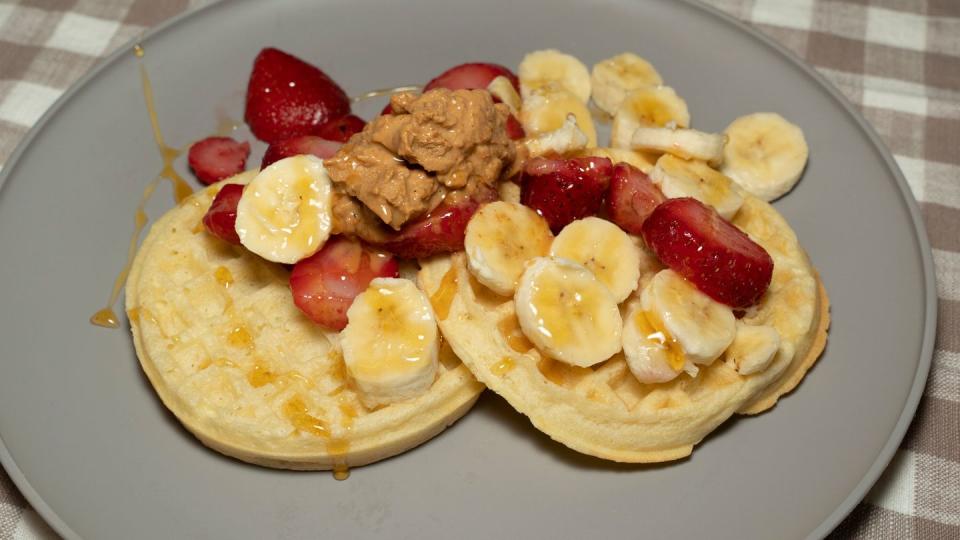 runners breakfast, toaster waffles