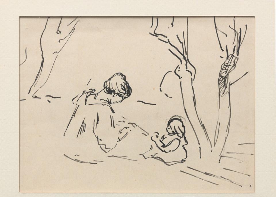 Pierre Bonnard, ‘Femme et enfant (Marguerite et Bernard)’ (Photo: Nicolas Pfeiffer)