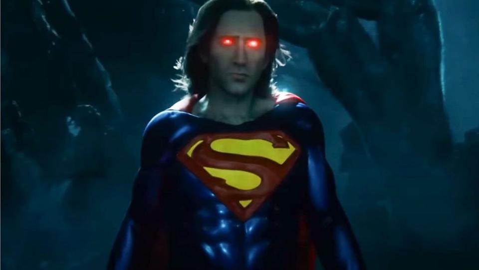 Nicolas Cage as Superman in The Flash (2023)