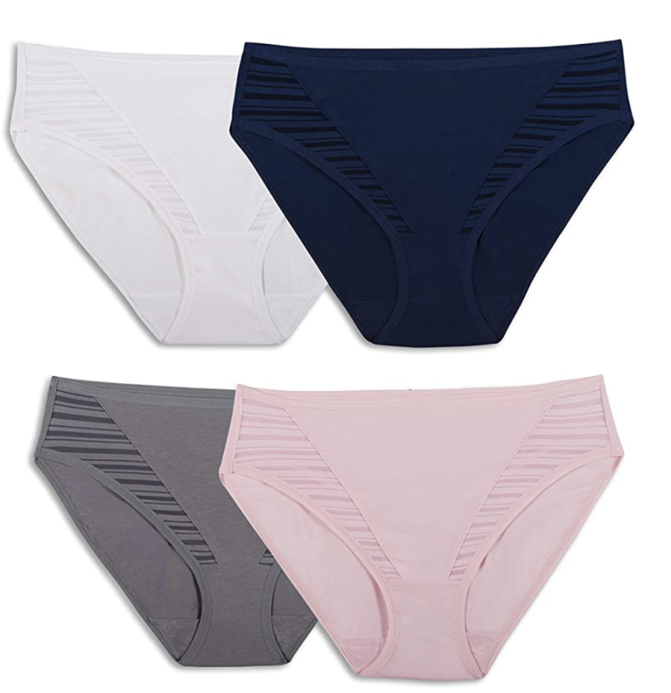 Fruit Of The Loom High Waisted Moisture Wicking Coolblend Panties (Photo: Amazon)