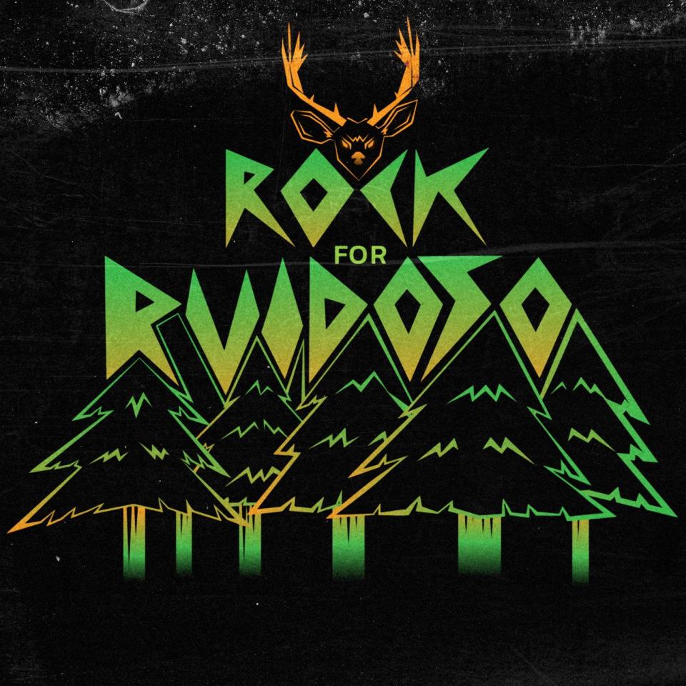 Eight El Paso rock bands will get together to Rock for Ruidoso and raise funds for the victims of the Ruidoso wildfires and more recent flooding. The concert is Sunday, July 14. The logo is part of a T-shirt that will be available for $25.