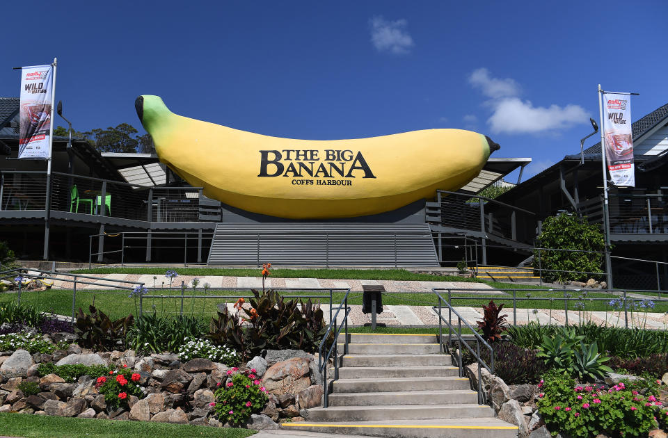 The Big Banana is seen in Coffs Harbour, Friday, October 27, 2017. 