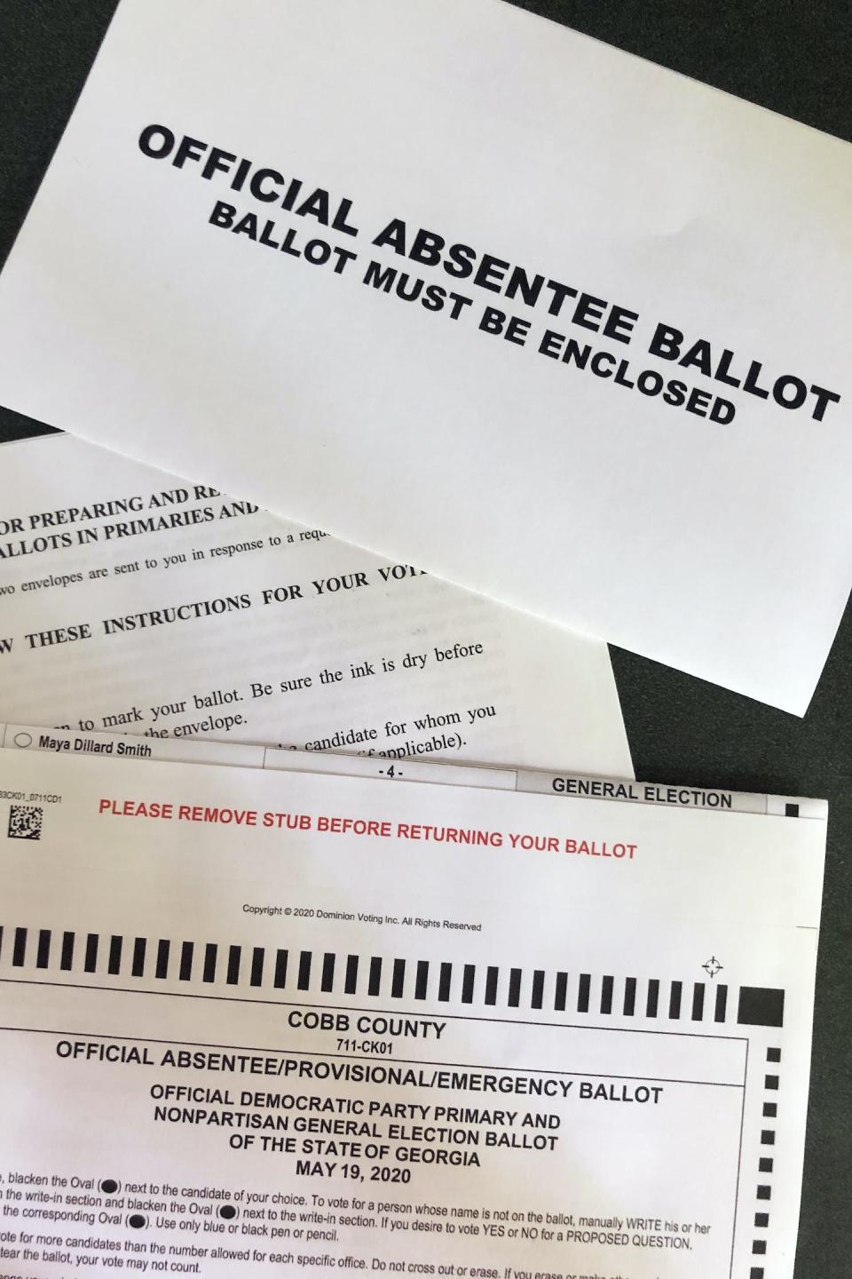 Ballots are specific to particular locations, including counties, municipalities and even sewer districts. <a href="https://newsroom.ap.org/detail/GeorgiaElection/5df9347ff905475baea828cb10f64299/photo" rel="nofollow noopener" target="_blank" data-ylk="slk:AP Photo/Amy Beth Hanson;elm:context_link;itc:0;sec:content-canvas" class="link ">AP Photo/Amy Beth Hanson</a>