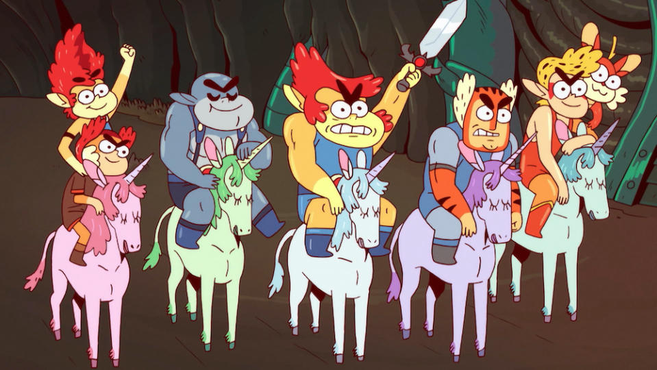 ThunderCats and unicorns in ThunderCats Roar. (Cartoon Network)