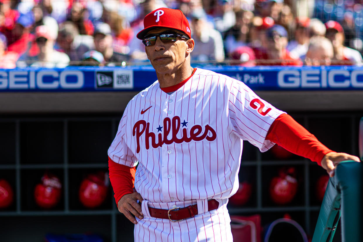 Joe Girardi was fired after less than three seasons with the Philadelphia Phillies. (Photo by Rob Tringali/MLB Photos via Getty Images)