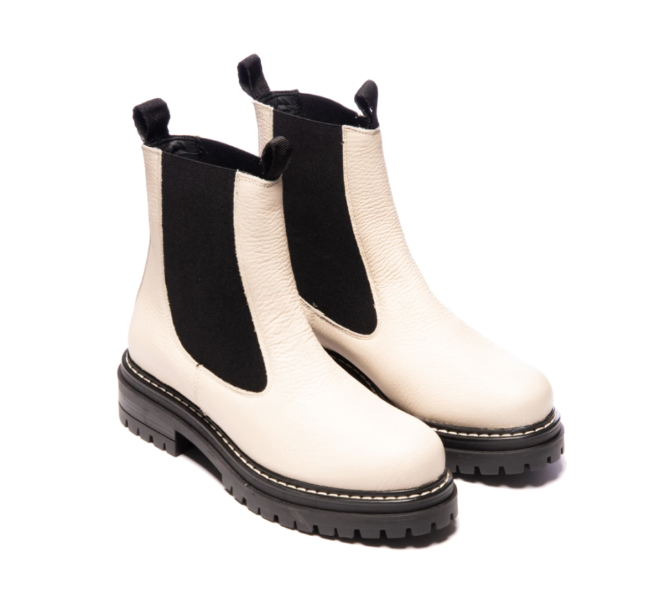 Thunder White Leather Boots. Image via L'Intervalle.