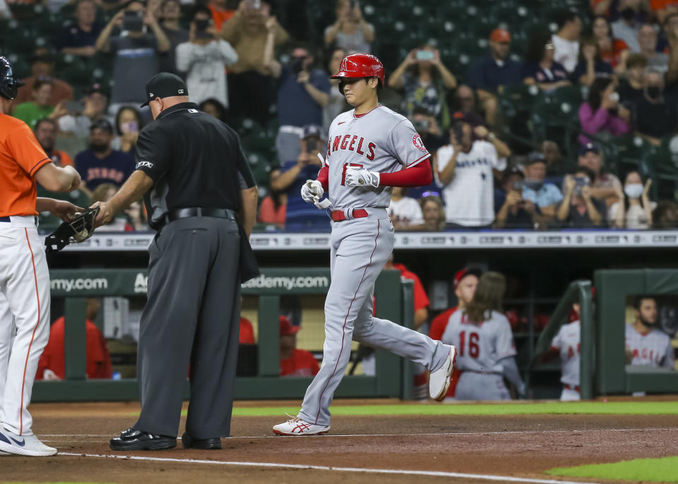 洛杉磯天使日籍二刀流大谷翔平。（Photo by Leslie Plaza Johnson/Icon Sportswire via Getty Images）