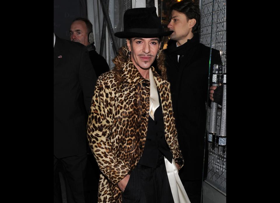 Although John Galliano appeared in court last June to give his testimony in Paris, don't get too used to his presence in the courtrooms. According to Fashionologie, Galliano's lawyers said that the ex-Dior designer <a href="http://www.fashionologie.com/John-Galliano-Appear-Courtroom-Trial-Verdict-18937911" target="_hplink">will not be present when his verdict takes place on September 8</a>. We'll be tuning in and holding our breath for the highly-anticipated decision regarding the <a href="http://www.huffingtonpost.com/2011/02/28/galliano-hitler-racist-rant-arrest_n_828955.html" target="_hplink">controversial anti-semitism case</a>. If found guilty, Galliano could face up to six-months in jail, and a fine of $32,410-although based on the June trial, the prosecutor recommended a lowered fine of around $7,188. (Getty photo)