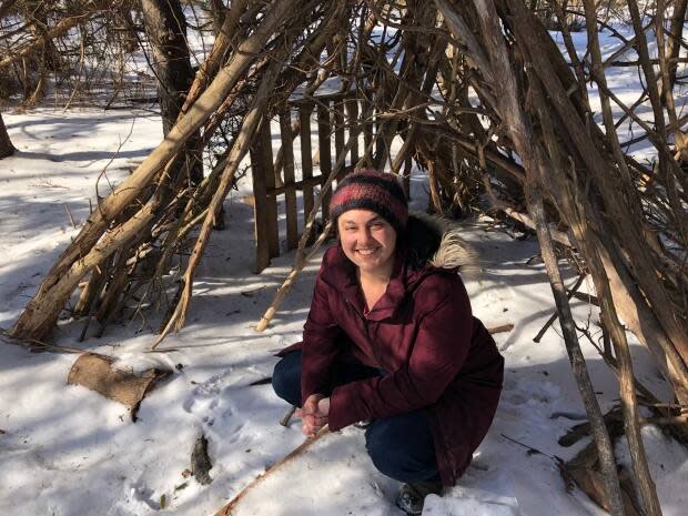 Wild Child will host an outdoor 'PD Camp' at Robert L. Cotton Park in Stratford Friday, but organizer Hannah Gehrels is already dreaming of summer.  (Brian Higgins/CBC - image credit)