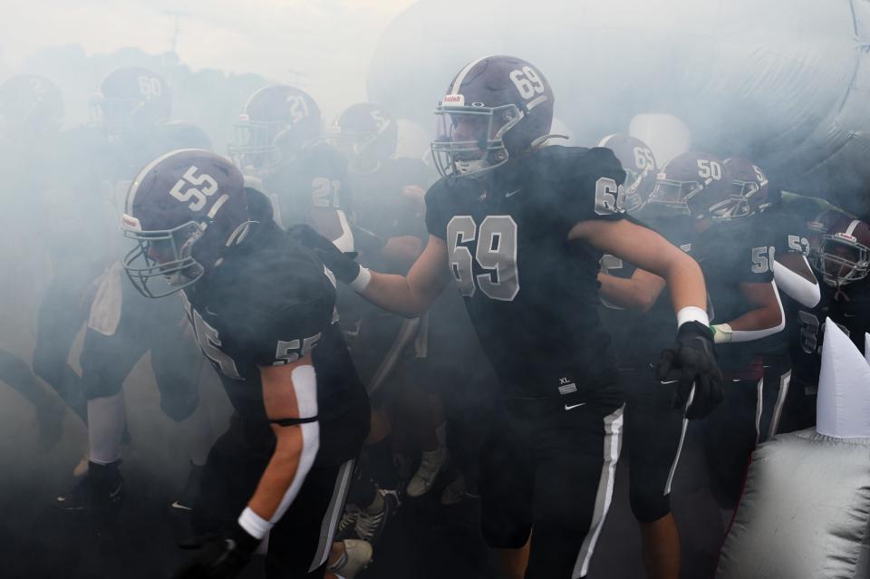 Bearden players take the field Aug. 20 for the season's first game against West.