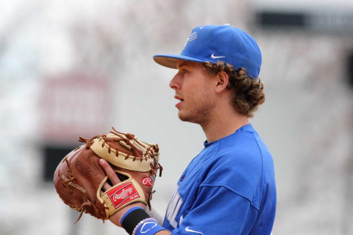 Ryan Costello, a Twins prospect who played for Central Connecticut State in college, was found dead in his New Zealand hotel room over the weekend. (AP Photo/Gregory Payan)