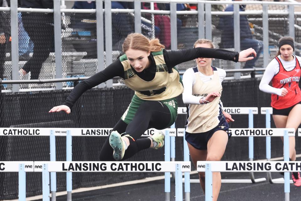 Howell's Katilyn Ward had the second-fastest times in both hurdles in Livingston County in 2022.