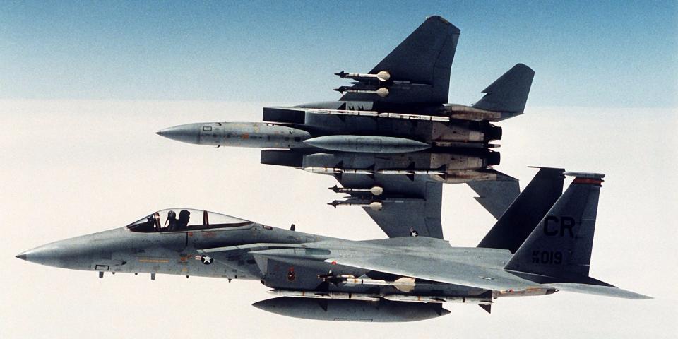 F 15 Eagle AIM 9 Sidewinder air to air