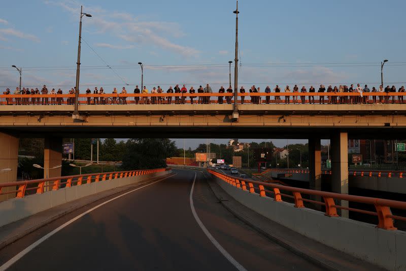 Protest against violence and in reaction to the two mass shootings, in Belgrade