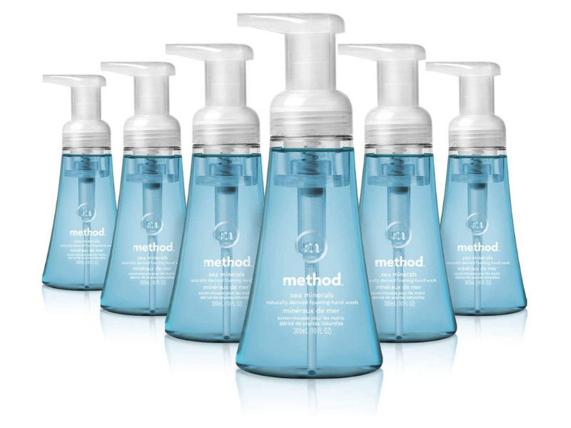 Method Foaming Hand Soap, Sea Minerals, 10-ounce (six-pack). (Photo: Amazon)