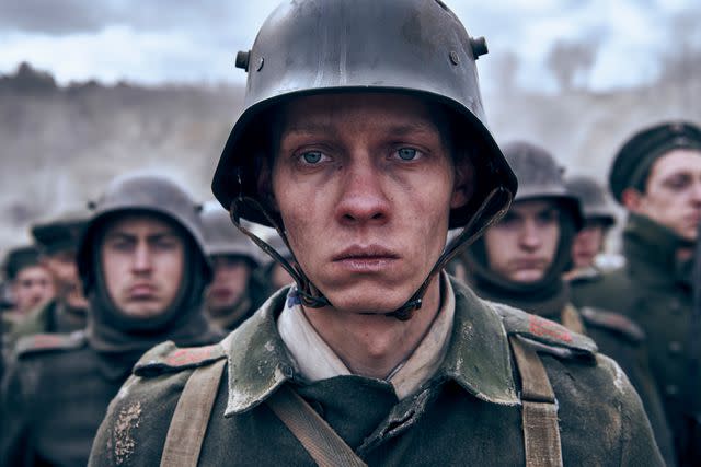 <p>Reiner Bajo/Netflix</p> Felix Kammerer in 'All Quiet on the Western Front,' 2022