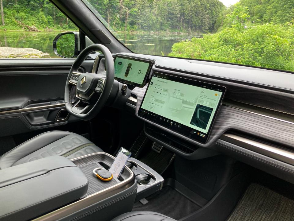 The Rivian R1S electric SUV.