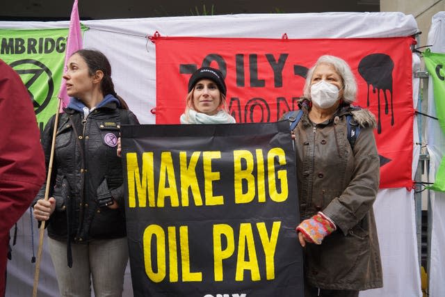 Activists from Fossil Free London