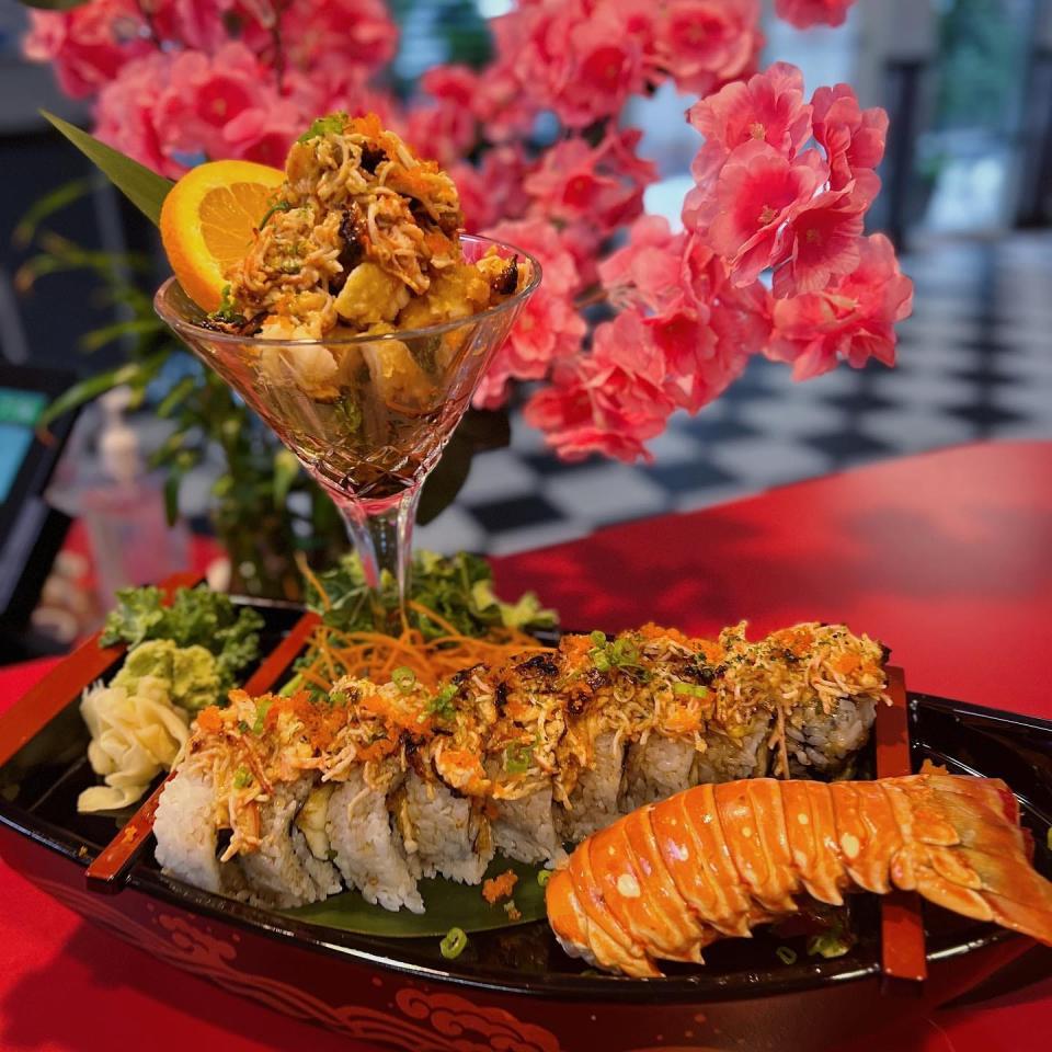 Zakura Sushi & Thai Restaurant opened May 1, 2023, in the Paar Center plaza in Port St. Lucie. Its menu features a lobster volcano roll.