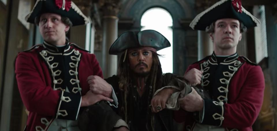 johnny depp on stranger tides pirates of the caribbean