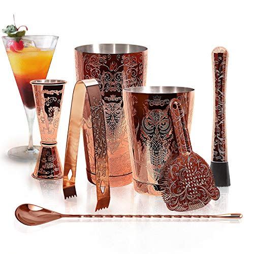 5) Bartender Kit Cocktail Shaker Set