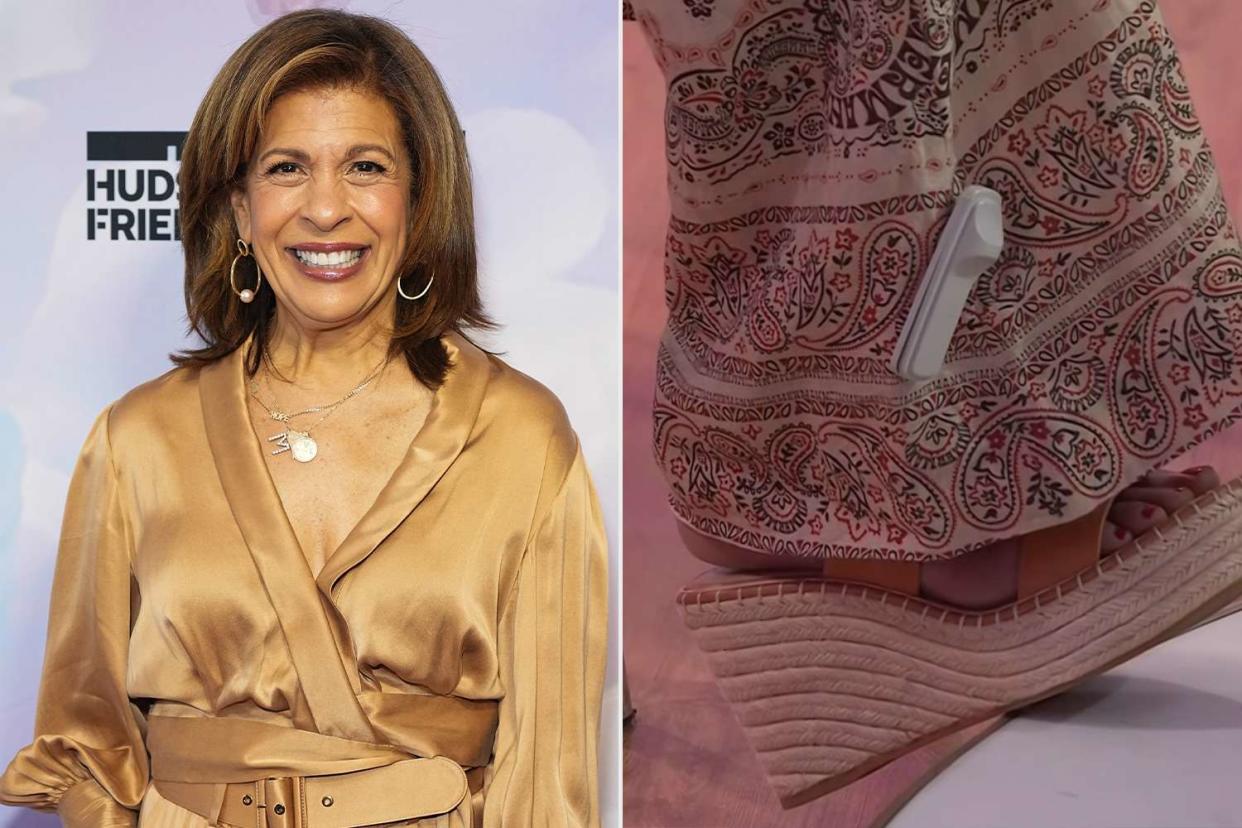 <p>Getty;Hoda&Jenna</p> Hoda Kotb and her pants with a security tag on them