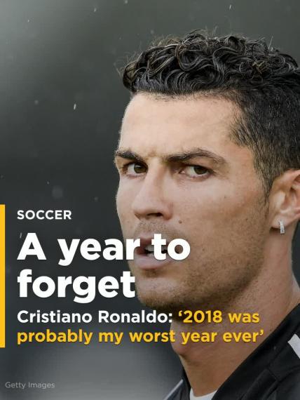 Juventus star Cristiano Ronaldo says '2018 was probably my worst year ever'