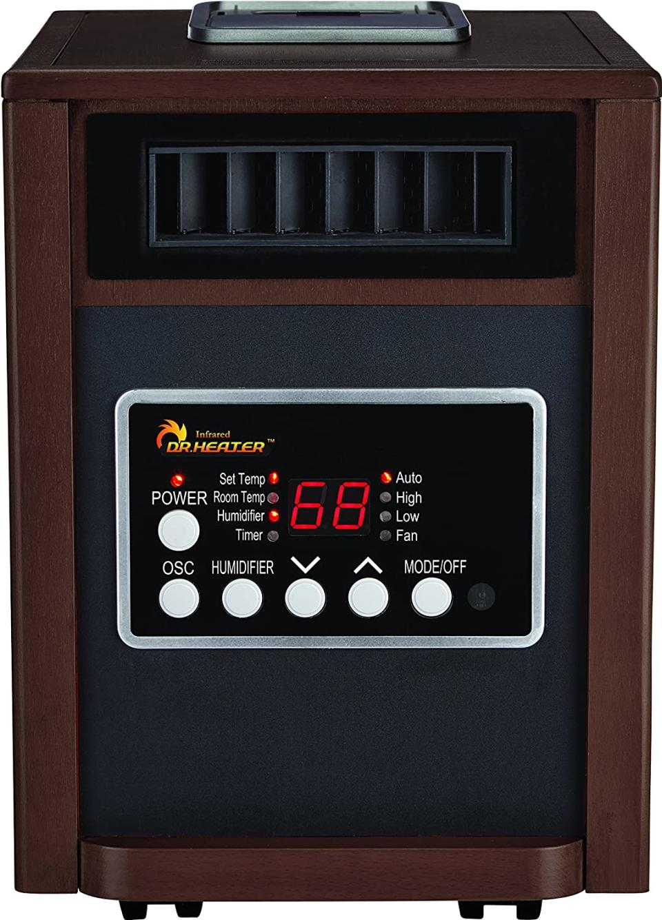 Dr Infrared Heater Dual Heating System. Image via Amazon.