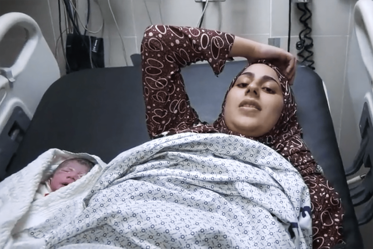 Gaza newborn mothers (NBC News)