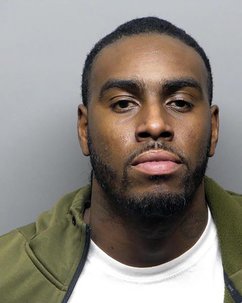 This undated photo provided by the Contra Costa County Sheriff's Office shows Domico Dones, of Martinez, Calif., who was arrested on Thursday, Nov. 21, 2019, in connection with a shooting in Orinda, Calif., on Oct. 31, 2019. Dones was arrested during raids conducted as part of a multi-agency investigation into the shooting at a San Francisco Bay Area Halloween party that killed five people. (Contra Costa County Sheriff's Office via AP)