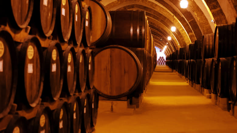 Marsala barrels in Sicily