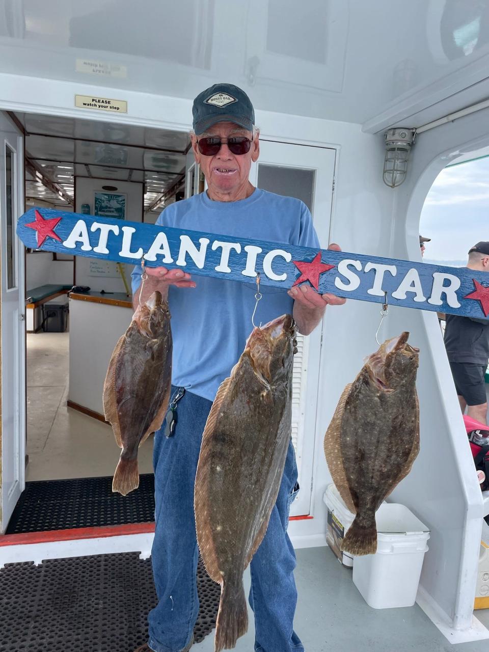 Jim Pepper, Edison, with a limit of fluke on board the Atlantic Star.