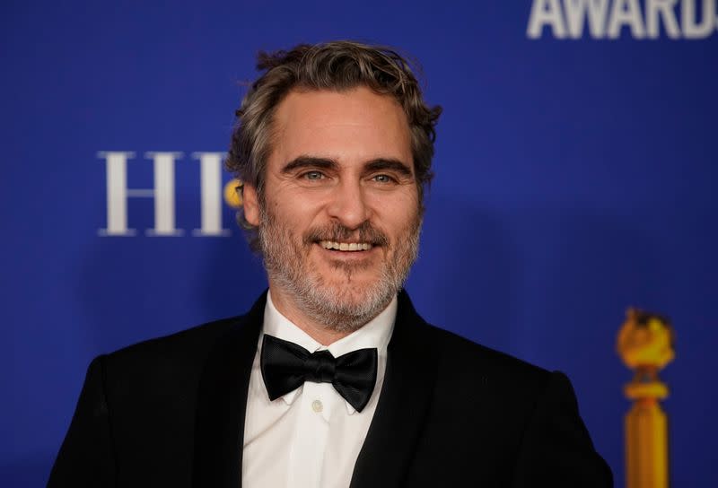 77th Golden Globe Awards - Photo Room - Beverly Hills, California, U.S., January 5, 2020 - Joaquin Phoenix poses backstage