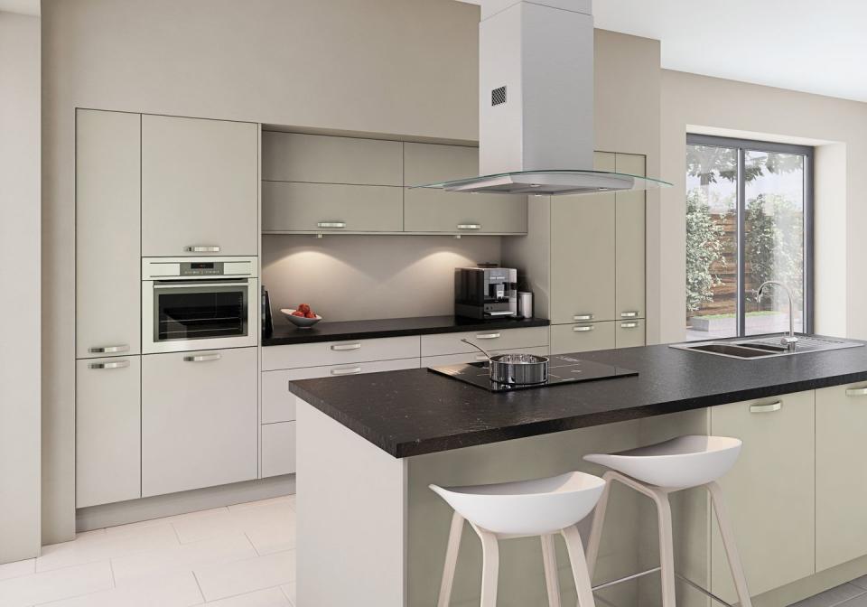 <p>Want to maximise your island? Make your cooking area the centrepiece of the kitchen by installing a hob and extractor fan within your kitchen island. Not only will it allow you to be more sociable as you cook, but it will save on vital surface space, too. </p><p>• See more: the <a href="https://www.homebase.co.uk/our-range/kitchens/kitchen-ranges/camberwell" rel="nofollow noopener" target="_blank" data-ylk="slk:House Beautiful Camberwell kitchen;elm:context_link;itc:0;sec:content-canvas" class="link ">House Beautiful <strong>Camberwell</strong> kitchen</a> at Homebase</p>