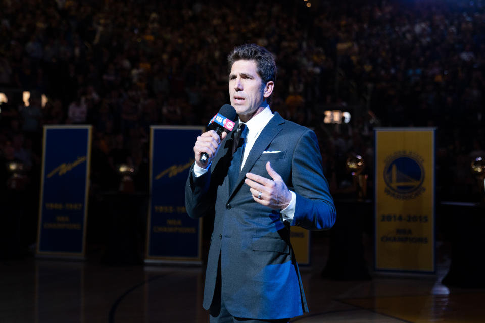 Golden State Warriors general manager Bob Myers could end up with another team soon. (Kyle Terada/USA TODAY Sports)