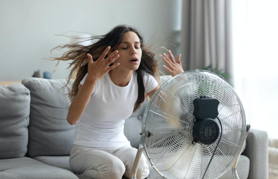 <a href="https://www.shutterstock.com/es/image-photo/living-room-without-airconditioner-tired-summer-1569482995" rel="nofollow noopener" target="_blank" data-ylk="slk:Fizkes / Shutterstock" class="link ">Fizkes / Shutterstock</a>