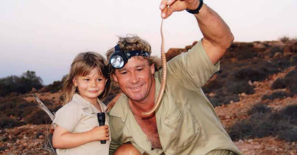 Bindi Irwin and Steve Irwin