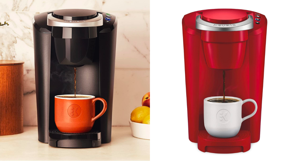 Save 50% on the Keurig K-Compact Single Serve K-Cup Pod Coffee Maker. Images via Amazon.