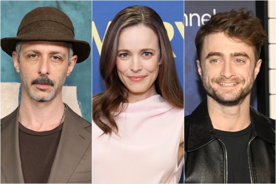 Jeremy Strong, Rachel McAdams and Daniel Radcliffe (Getty Images)
