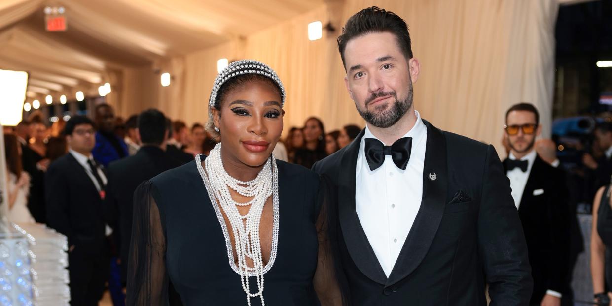 new york, new york may 01 l r serena williams and alexis ohanian attend the 2023 met gala celebrating karl lagerfeld a line of beauty at the metropolitan museum of art on may 01, 2023 in new york city photo by dimitrios kambourisgetty images for the met museumvogue