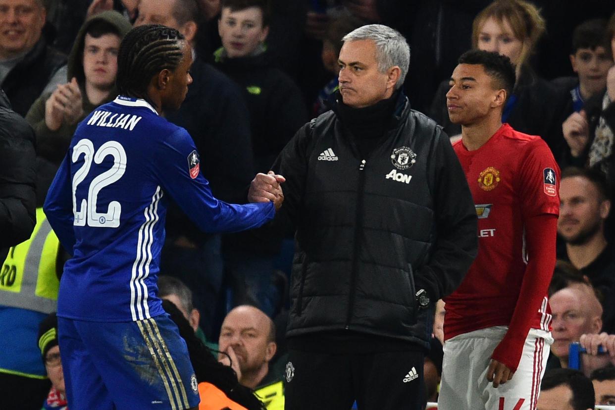 Friends | Willian and Jose Mourinho remain on good terms: AFP/Getty Images