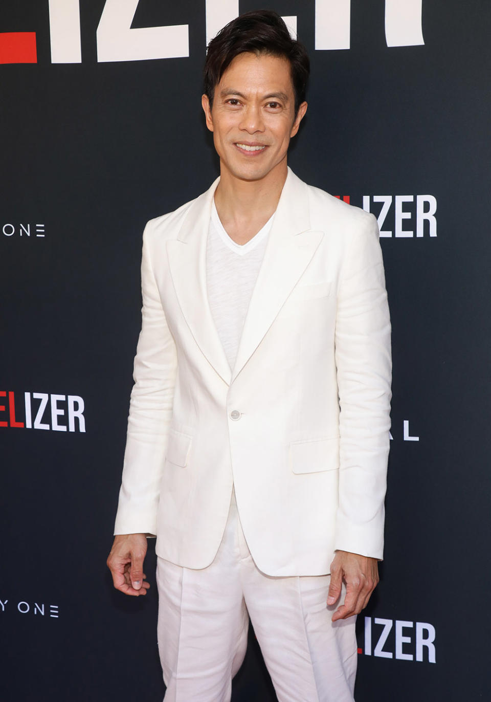 Byron Mann attends the World Premiere Of "The Modelizer" at The Landmark Westwood on July 10, 2023 in Los Angeles, California.