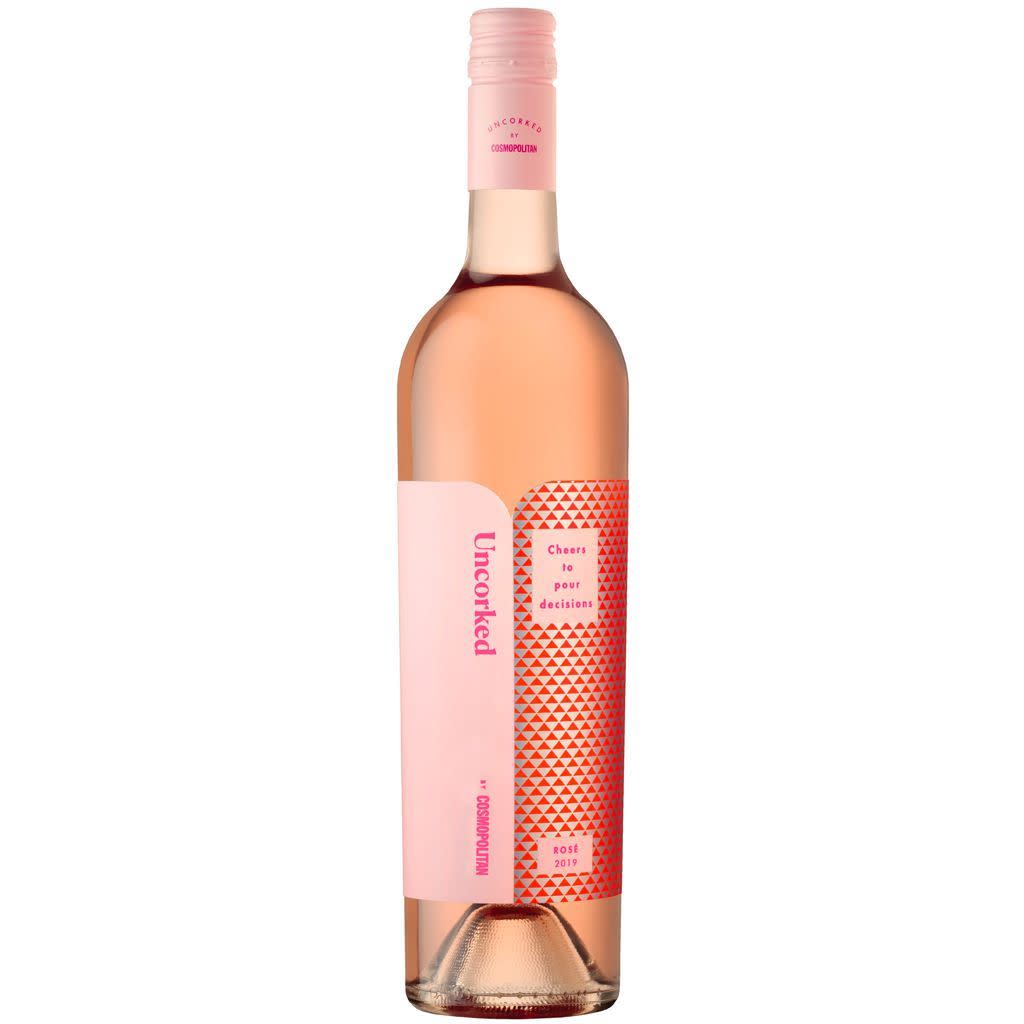 <p><a href="https://go.redirectingat.com?id=74968X1596630&url=https%3A%2F%2Fwww.wine.com%2Fproduct%2Funcorked-by-cosmopolitan-rose-2019%2F680951&sref=https%3A%2F%2F" rel="nofollow noopener" target="_blank" data-ylk="slk:Shop Now;elm:context_link;itc:0;sec:content-canvas" class="link rapid-noclick-resp">Shop Now</a></p><p>Rose 2019</p><p>wine.com</p><p>$14.99</p>