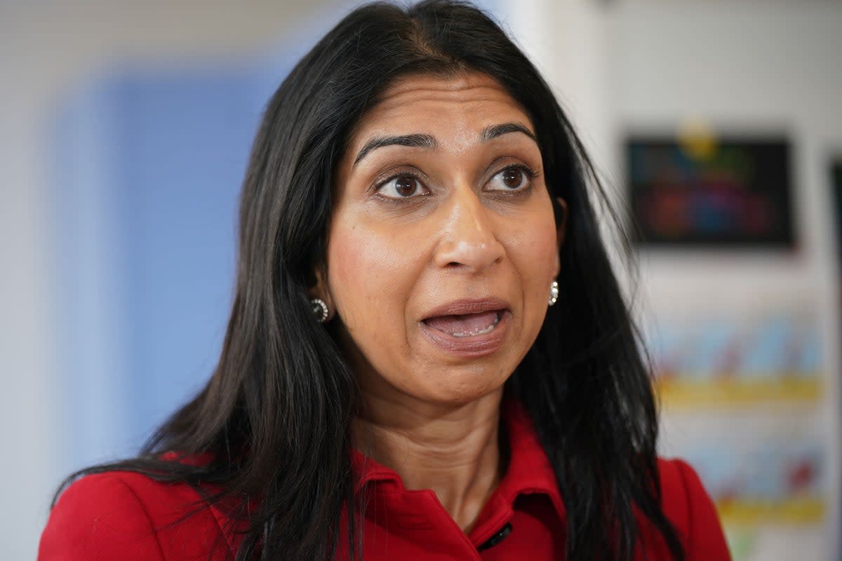 Suella Braverman is said to want 750 troops to be made available to cover any strikes (PA Wire)